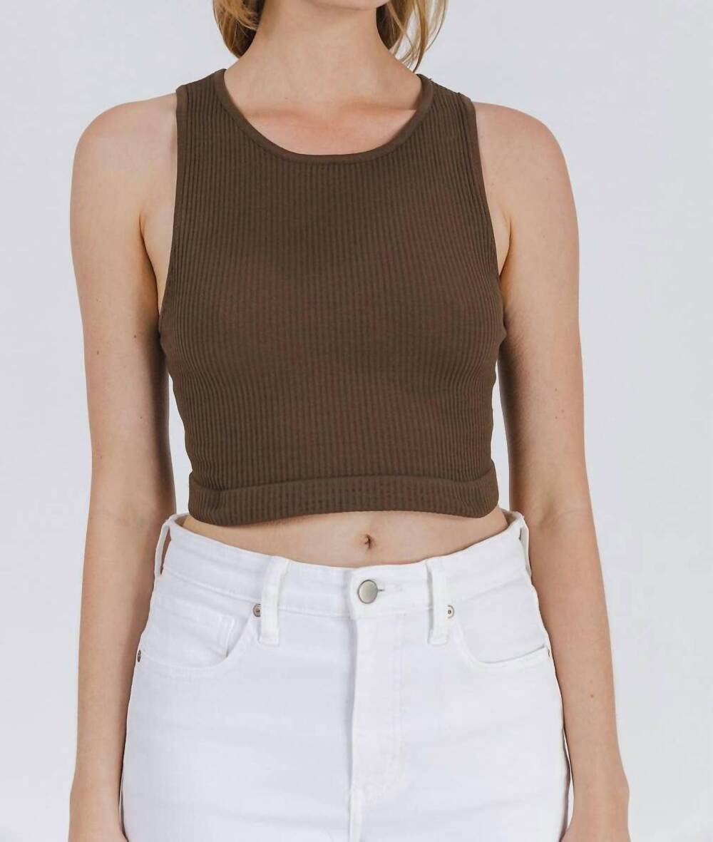 NEW MOD REF women's the shani top in brown